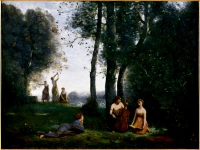 Jean-Baptiste-Camille Corot - Le Concert champêtre - Google Art Project