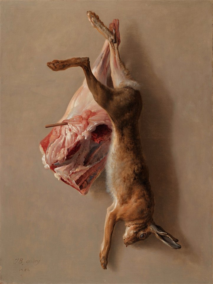 Jean-Baptiste Oudry - A Hare and a Leg of Lamb - 1969.53 - Cleveland Museum of Art