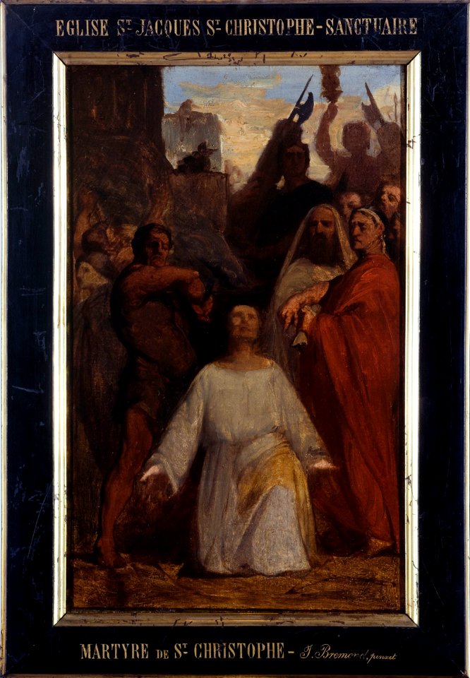 Jean-François Brémond - Esquisse pour l'église Saint-Jacques-Saint-Christophe de la Villette , Le Martyre de Saint Christophe - PPP4523 - Musée des Beaux-Arts de la ville de Paris