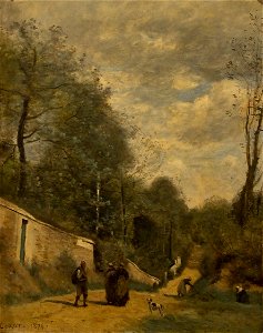 Jean-Baptiste Corot (1796-1875) - Een straat in Ville d'Avray - Lissabon Museu Calouste Gulbenkian 21-10-2010 13-54-33