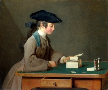 Jean-Baptiste-Siméon Chardin, The House of Cards, 1736-37