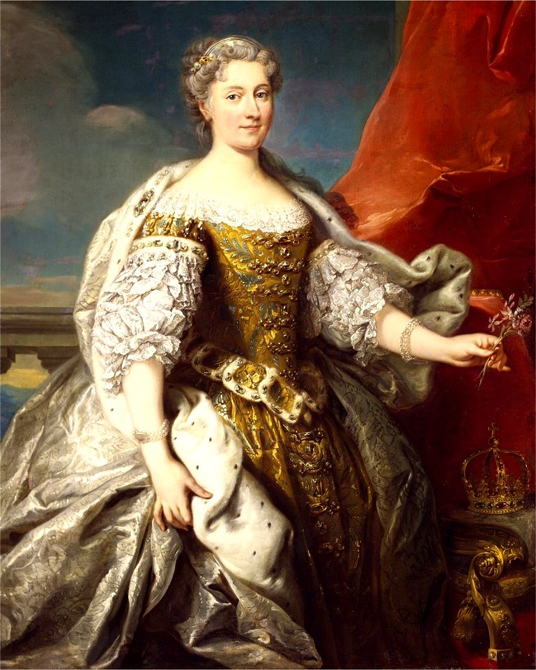 Jean-Baptiste van Loo - Portrait de Catherine Opalińska, Reine de Pologne