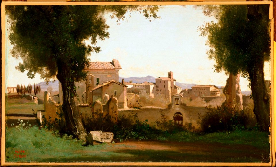 Jean-Baptiste-Camille Corot - View from the Farnese Gardens, Rome - Google Art Project