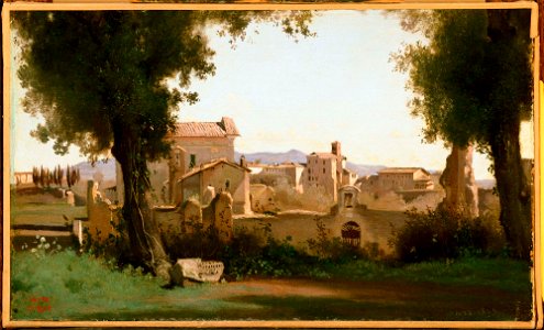 Jean-Baptiste-Camille Corot - View from the Farnese Gardens, Rome - Google Art Project