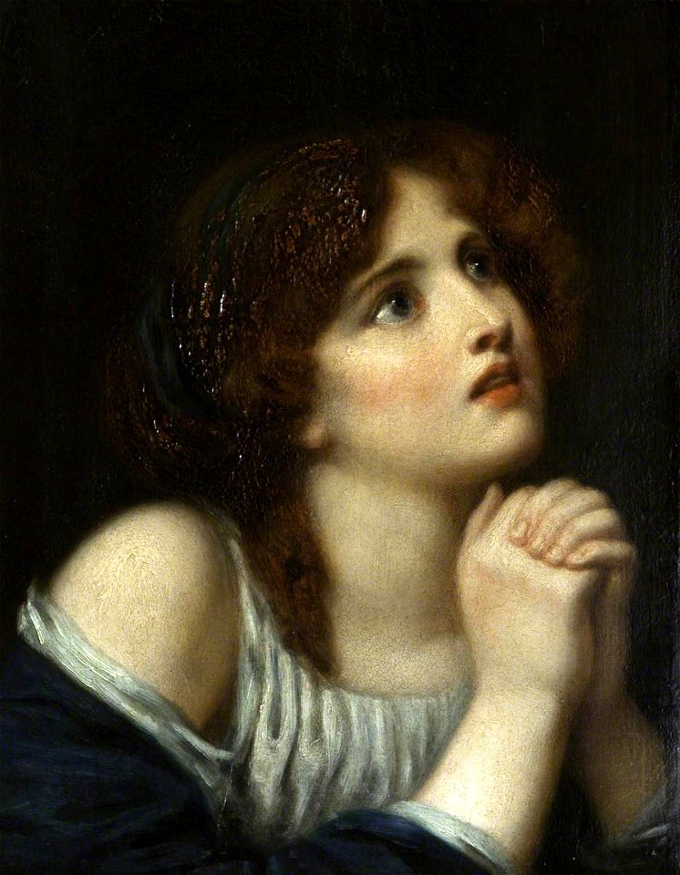 Jean-Baptiste Greuze (1725-1805) (after) - 'The prayer' (La prière) - 533890 - National Trust