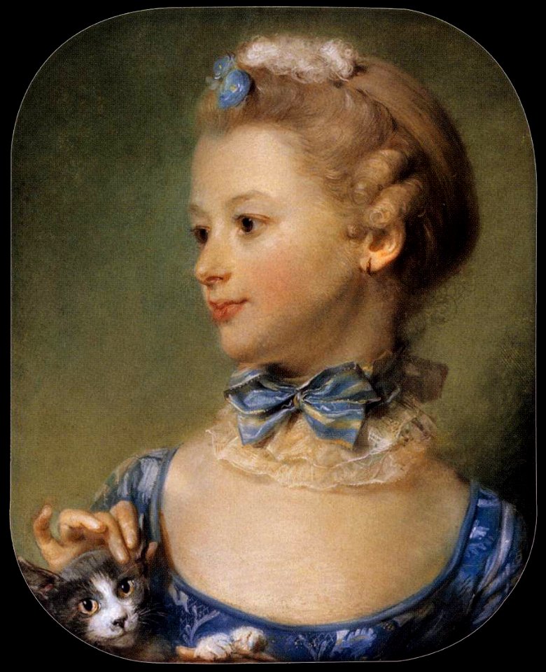 Jean-Baptiste Perronneau - Madmoiselle Huquier - WGA17215