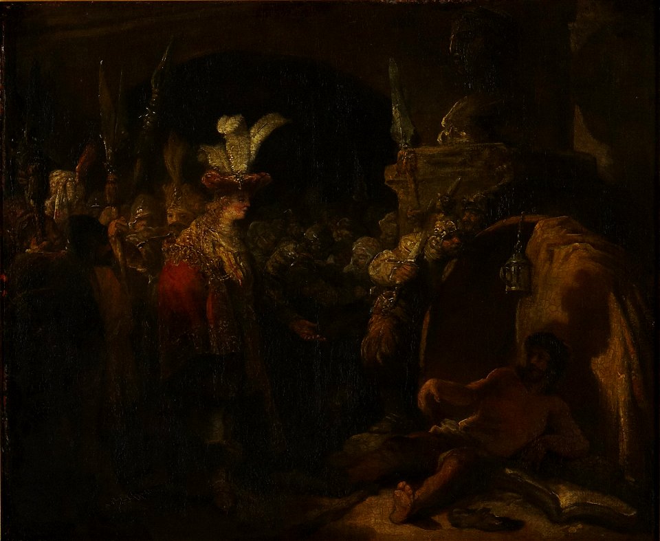 Jean Pierre Norblin de la Gourdaine - Alexander before Diogenes - y1953-48 - Princeton University Art Museum