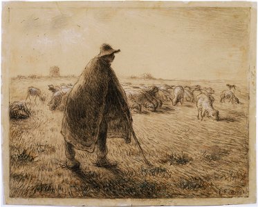 Jean-Francois Millet - The Shepherd - Google Art Project