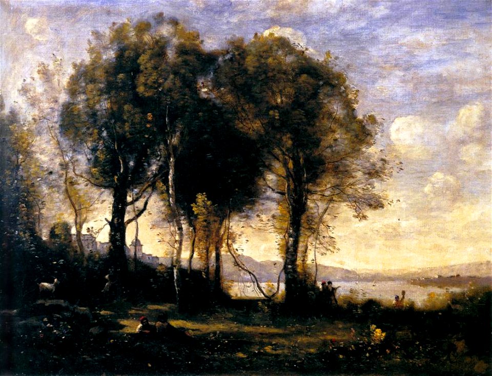 Jean-Baptiste-Camille Corot - Goat-herds - WGA5293