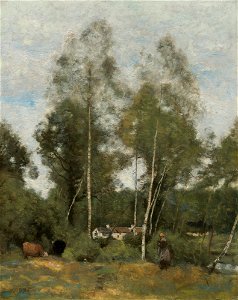 Jean-Baptiste-Camille Corot - Clairière du bois pierre; aux evaux, prés Chàteau-Thierry