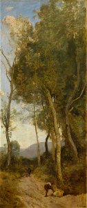 Jean-Baptiste-Camille Corot, The Four Times of Day (Noon), National Gallery. Free illustration for personal and commercial use.