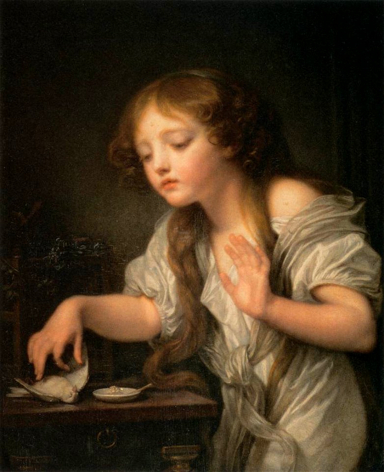 Jean-Baptiste Greuze - The Dead Bird - WGA10679