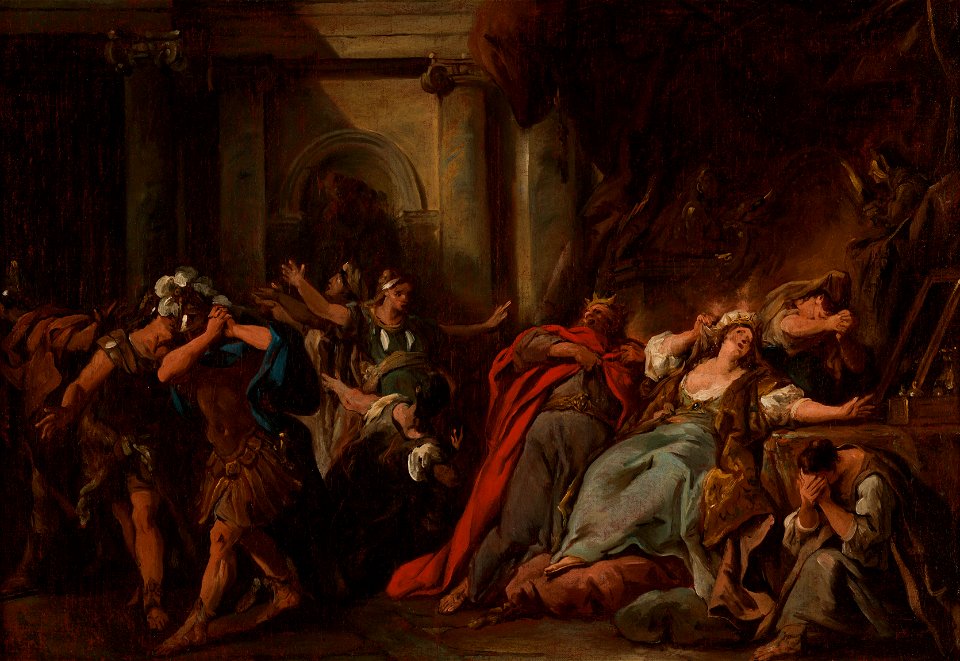 Jean-François de Troy - Créüse consumée par la robe empoisonnée ...