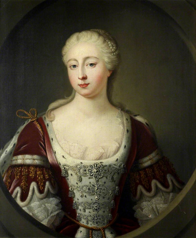 Jean-Baptiste van Loo (1684-1745) (after) - Princess Augusta of Saxe-Gotha-Altenburg (1719–1772), Princess of Wales - 851963 - National Trust