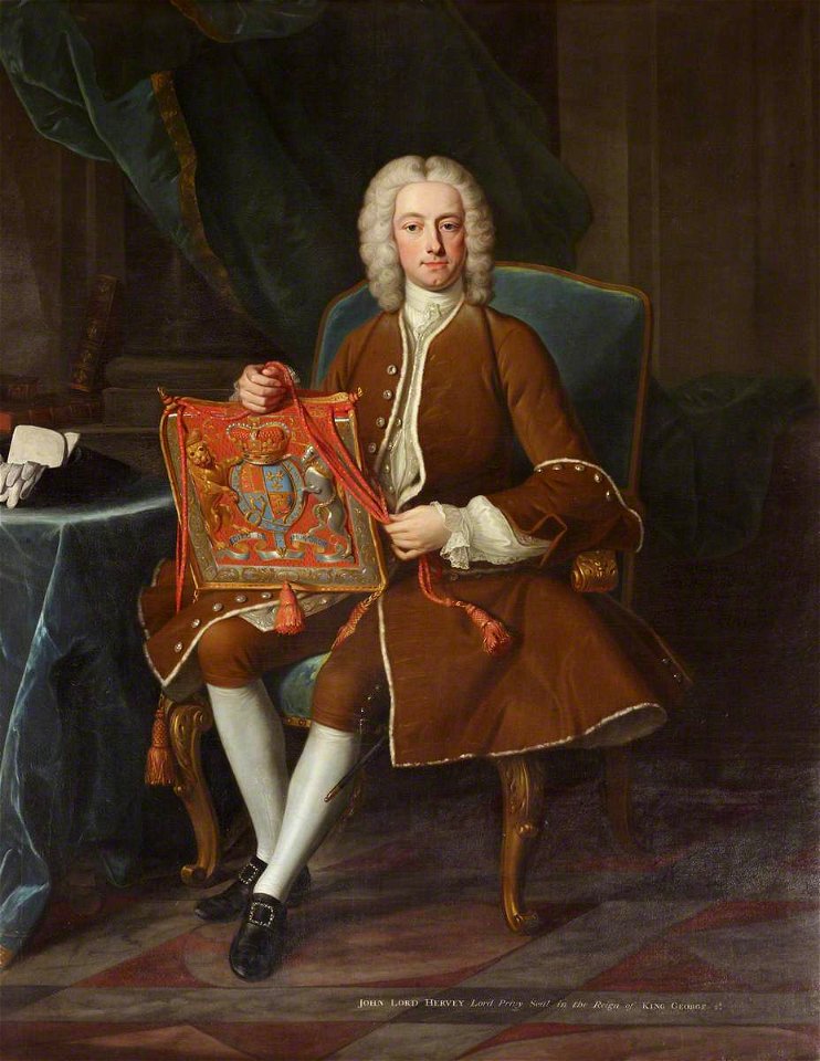 Jean-Baptiste van Loo (1684-1745) - Lord John Hervey (1696–1743), 2nd Baron Hervey of Ickworth, PC, MP, Holding His Purse of Office as Lord Privy Seal - 851778 - National Trust