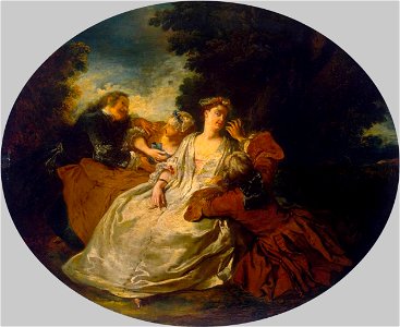 Jean-François de Troy - Scene in the Park - WGA23080
