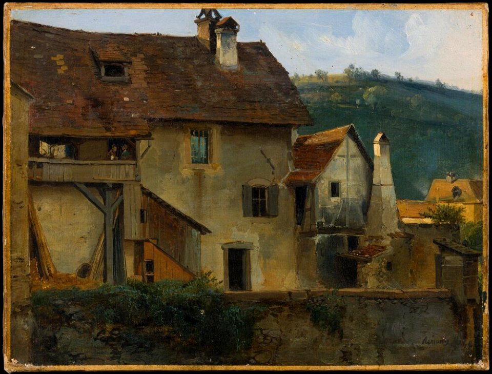 Jean-Charles-Joseph Rémond - Buildings in Sainte Marie aux Mines, Haut Rhin - NM 7491 - Nationalmuseum