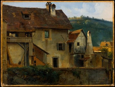 Jean-Charles-Joseph Rémond - Buildings in Sainte Marie aux Mines, Haut Rhin - NM 7491 - Nationalmuseum