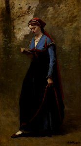 Jean-Baptiste-Camille Corot - The Reader - 67.31.2 - Minneapolis Institute of Arts