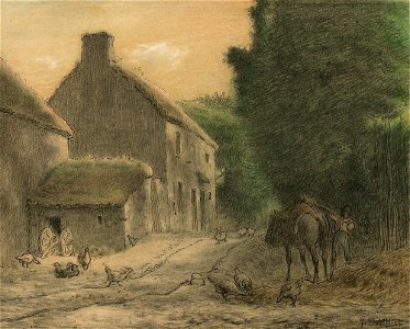 Jean-François Millet - Ferme à Gruchy