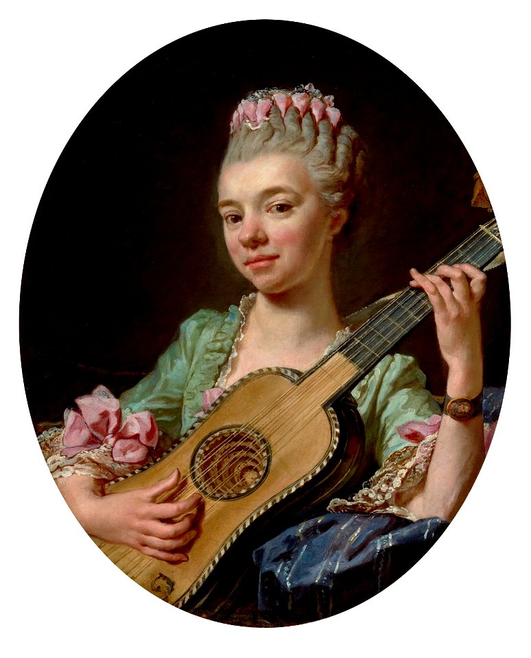 Jean-Bernard Restout - Young Woman with a Guitar - 58.11 - Museum of Fine Arts