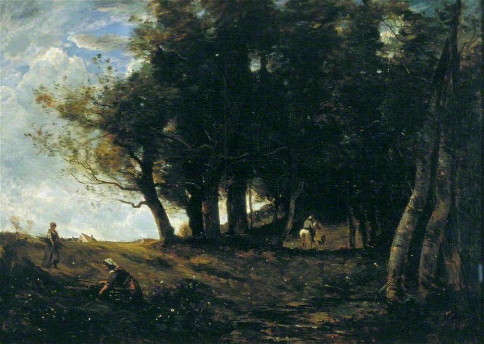 Jean-Baptiste-Camille Corot (1796-1875) (after) - The Wood Gatherers - 1041 - Guildhall Art Gallery