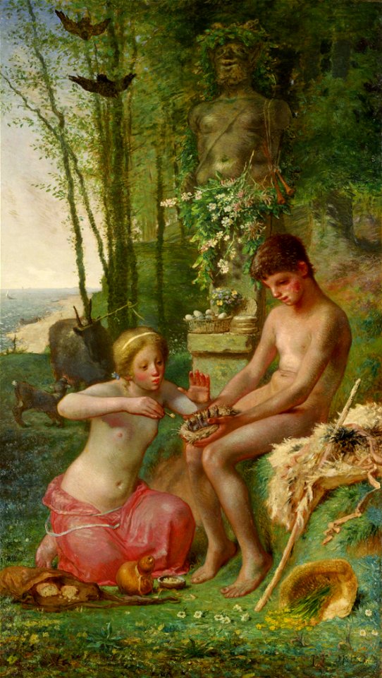 Jean-François Millet - Spring (Daphnis and Chloë) - Google Art Project