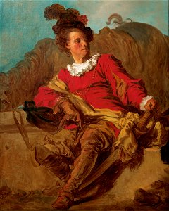 Jean-Honoré Fragonard - Jean-Claude Richard, Abbot of Saint-Non, Dressed 'a l'Espagnole' - Google Art Project. Free illustration for personal and commercial use.