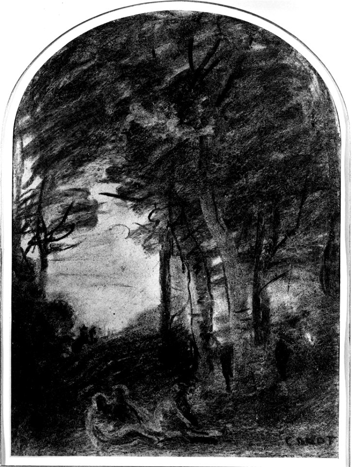 Jean-Baptiste-Camille Corot - Study of Saint Sebastian - Walters 371582