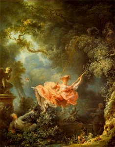 Jean-Honoré Fragonard - The Swing - WGA08061. Free illustration for personal and commercial use.