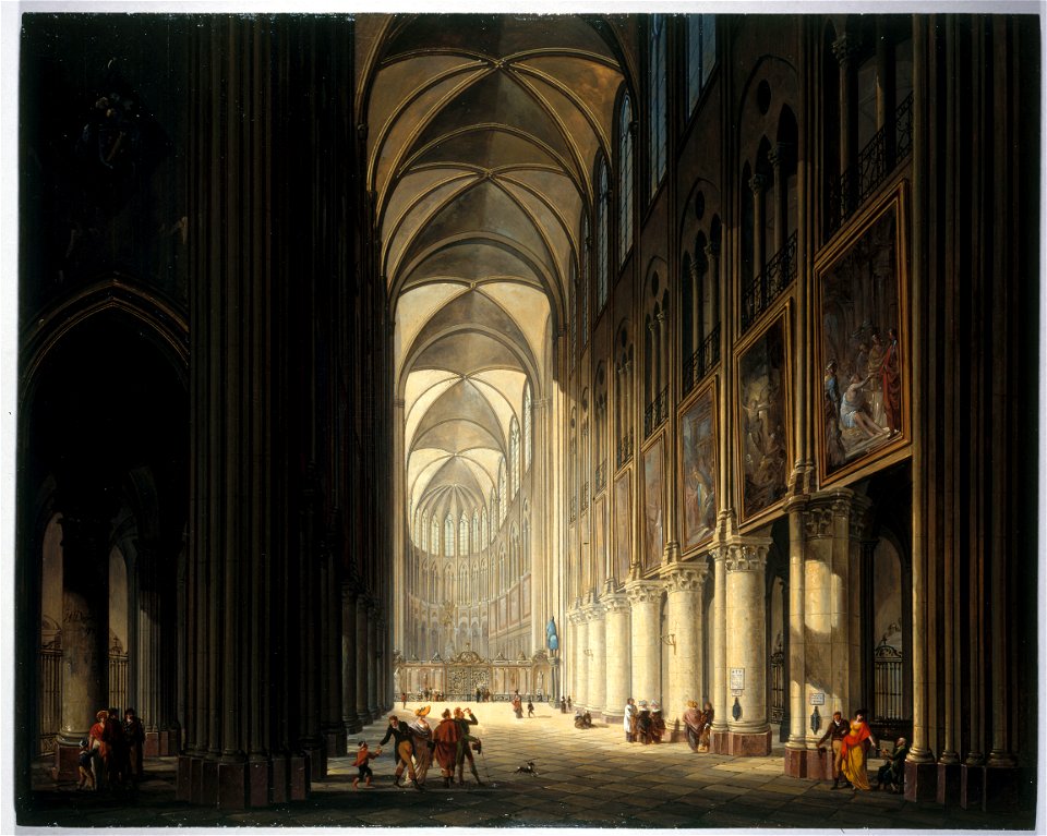 Jean-François Depelchin - Vue intérieure de Notre-Dame, en 1789 - P98 - Musée Carnavalet