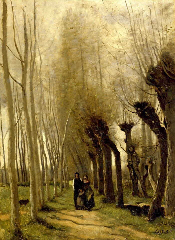 Jean-Baptiste-Camille Corot - The Willows of Marissel - Walters 37194