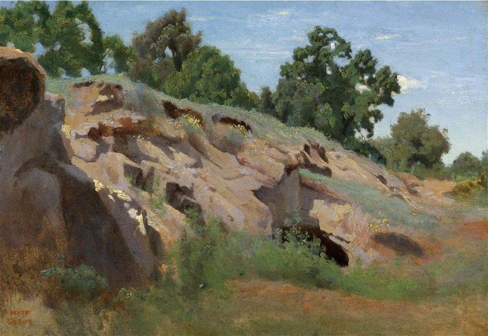 Jean-Baptiste-Camille Corot - Versant Rocheux