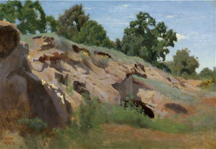 Jean-Baptiste-Camille Corot - Versant Rocheux