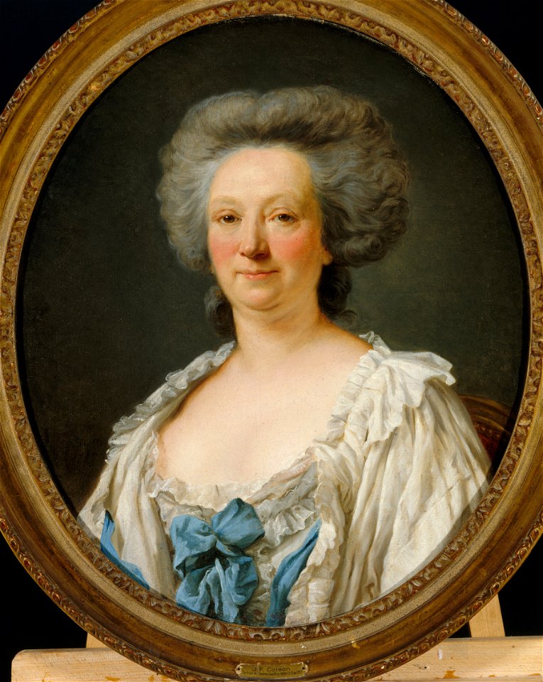 Jean-François-Gille Colson - Portrait de femme autrefois identifiée comme Mme Geoffrin - P1548 - Musée Carnavalet