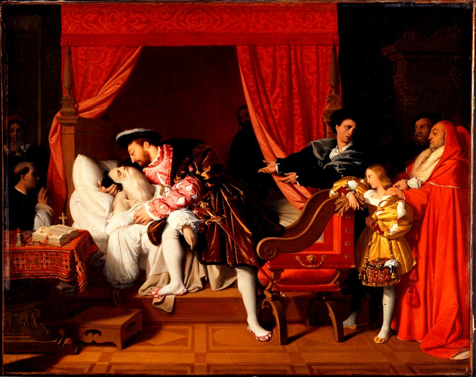 Jean-Auguste-Dominique Ingres - François Ier reçoit les derniers soupirs de Léonard de Vinci - PDUT1165 - Musée des Beaux-Arts de la ville de Paris