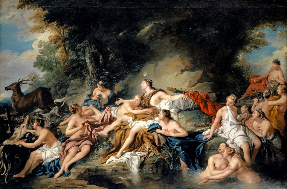 Jean-François de Troy - Diane suprise par Actéon, 1734