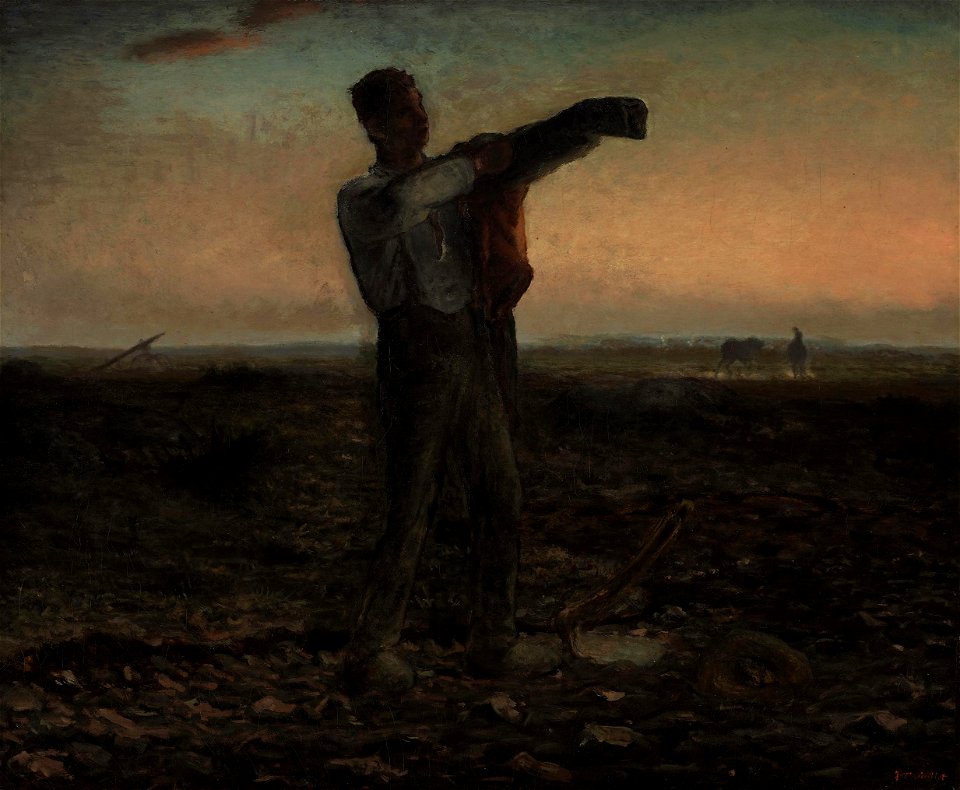 Jean-François Millet - La fin de la journée, effect du soir