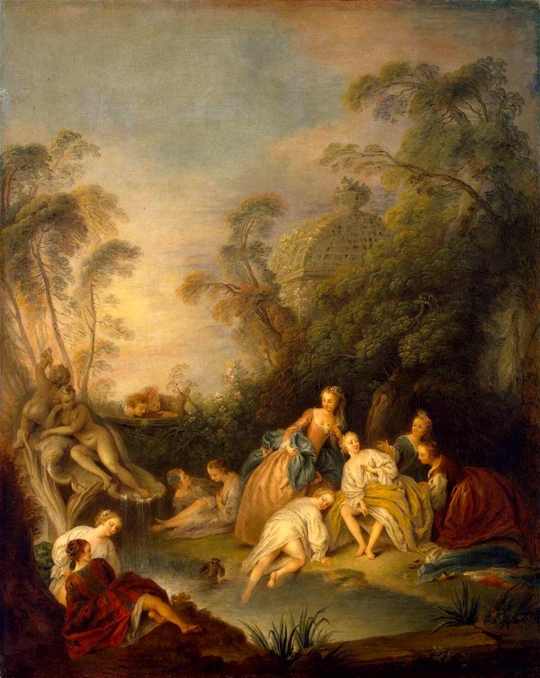 Jean-Baptiste Pater - Les Baigneuses (The Bathers) - WGA17118