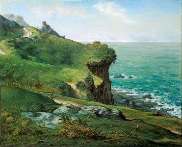 Jean-François Millet - Cliffs of Gréville - Google Art Project. Free illustration for personal and commercial use.