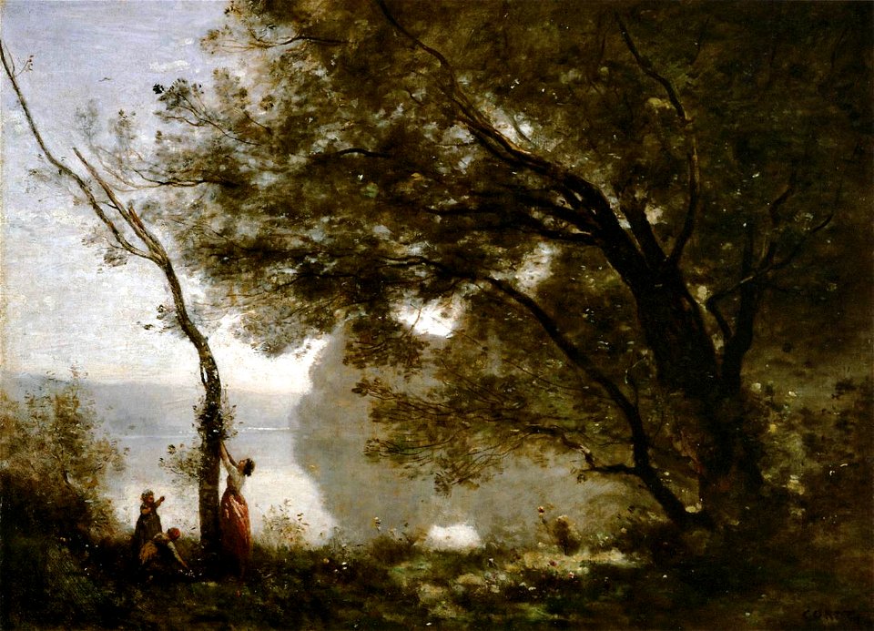 Jean-Baptiste-Camille Corot - Souvenir of Mortefontaine - WGA5292