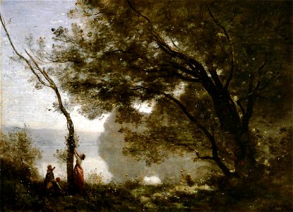 Jean-Baptiste-Camille Corot - Souvenir of Mortefontaine - WGA5292