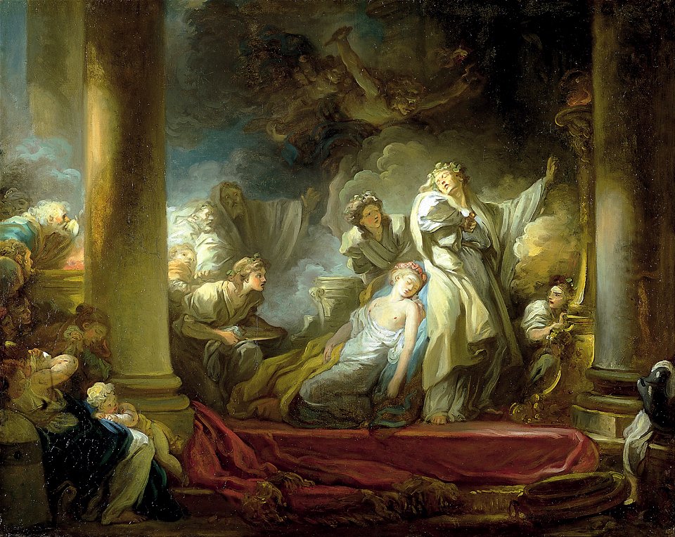 Jean-Honoré Fragonard - El sacrificio de Caliroe - Google Art Project
