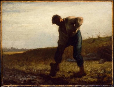 Jean-François Millet - Man Turning over the Soil - 17.1488 - Museum of Fine Arts
