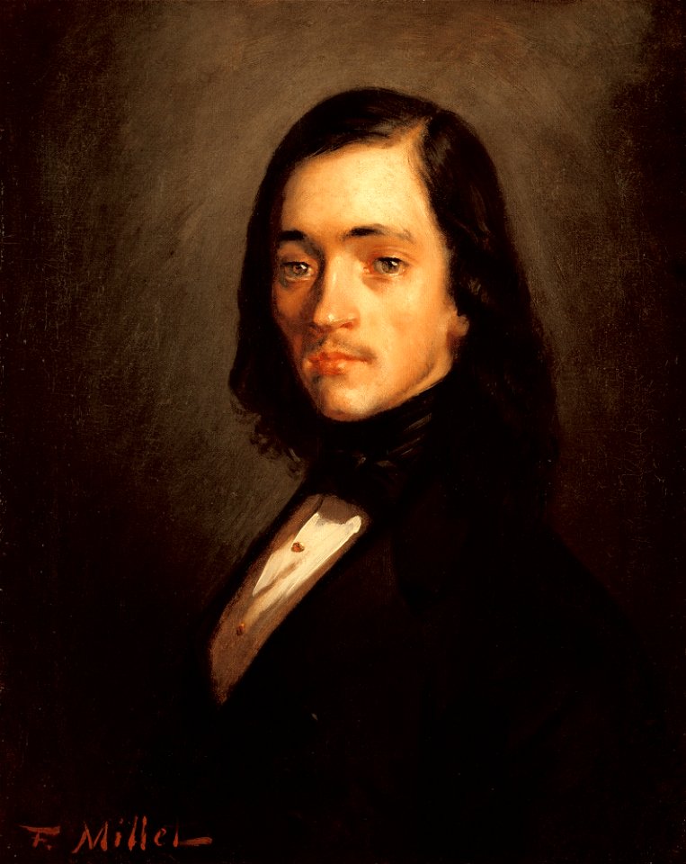 Jean-François Millet - Portrait d'un homme