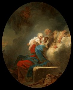 Jean-Honoré Fragonard - The Rest on the Flight into Egypt - ILE1973.8.1 - Yale University Art Gallery. Free illustration for personal and commercial use.