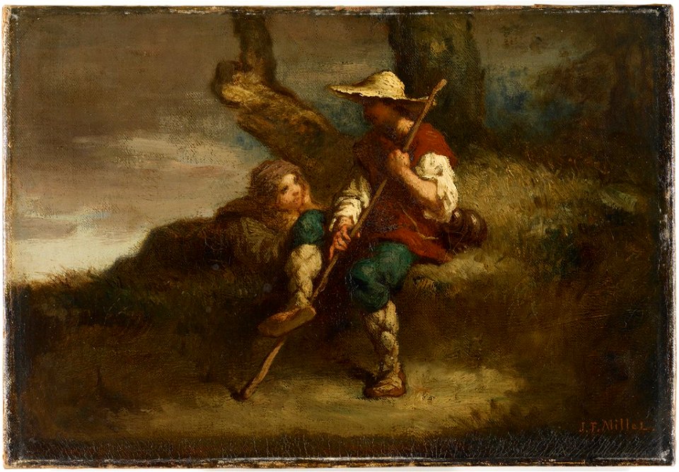 Jean-François Millet - Shepherds Resting - 1933.23 - Fogg Museum