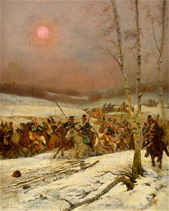 Jean-Baptiste-Édouard Detaille Cossacks attacked