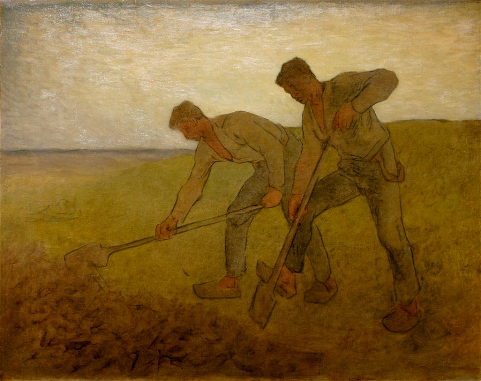 Jean-François Millet - Les deux bêcheurs - Tweed museum