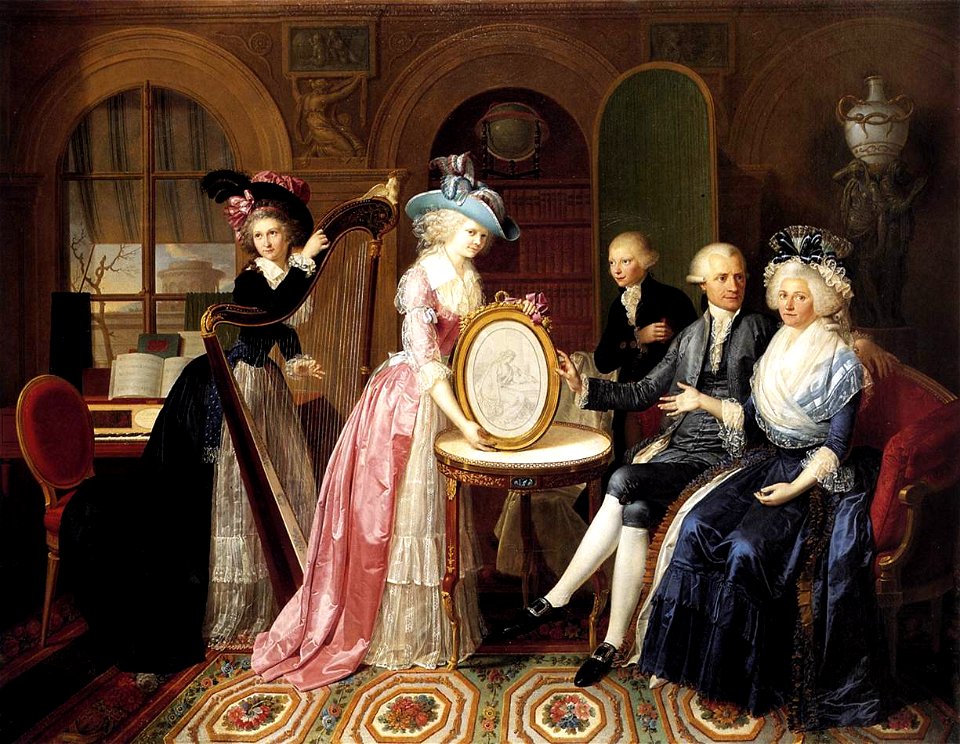 Jean-Bernard Duvivier - Portrait of the Villers Family - WGA06900